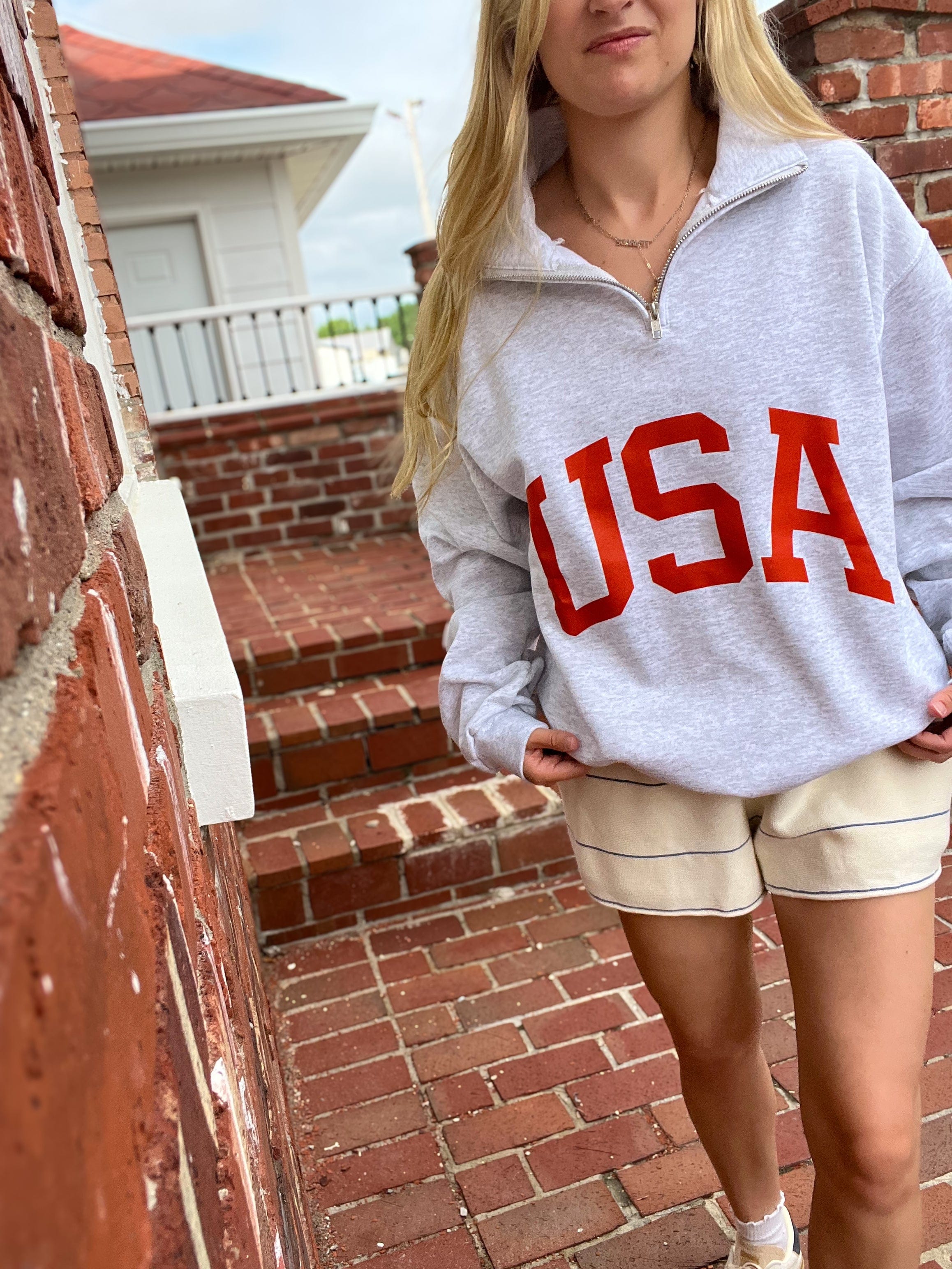 Big Red USA 1/4 Zip